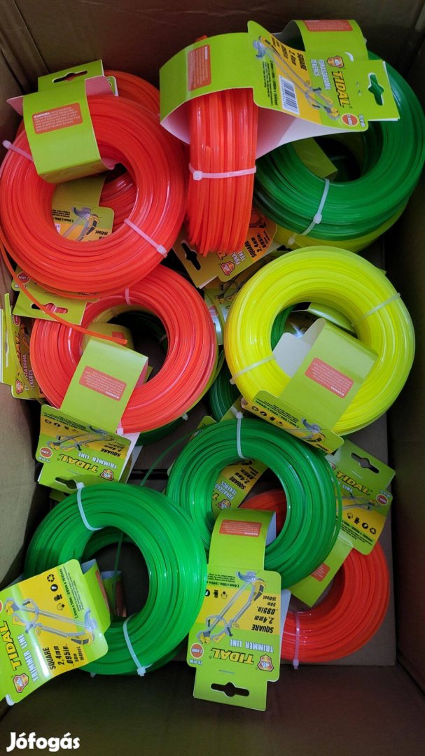 Fűkasza szegélynyíró négyzet damil 2,4mm / 50m / 20db egyben