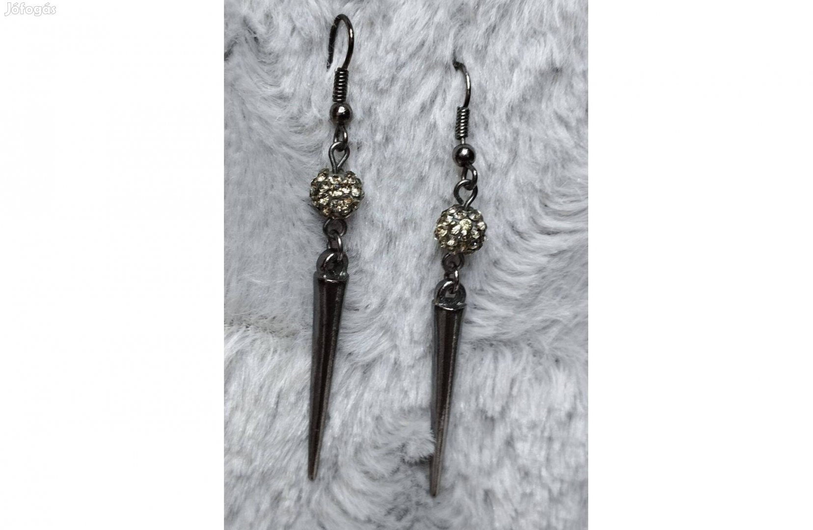 Fülbevaló hematit szín új