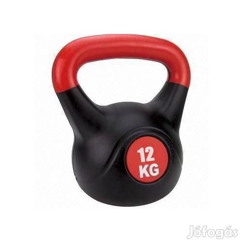 Füles súlyzó - Kettlebell, műanyag, 12 kg S-SPORT