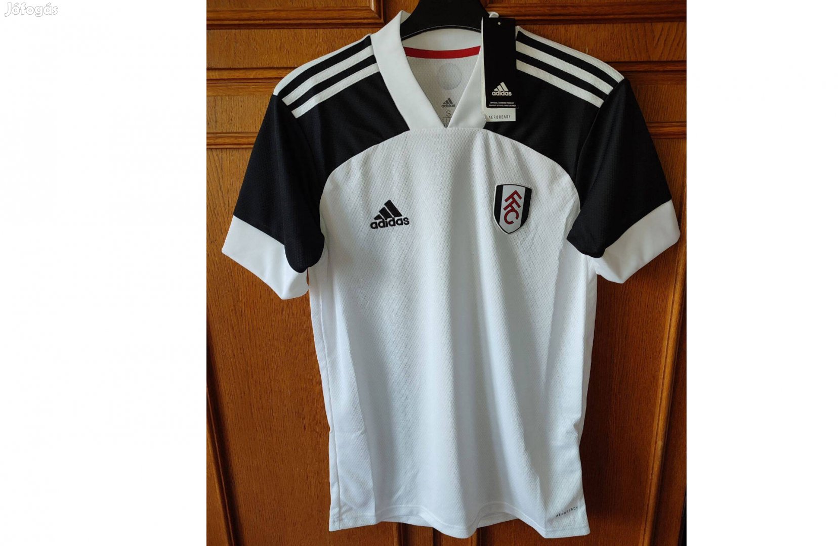 Fulham eredeti adidas 2021-22 fehér mez (S)