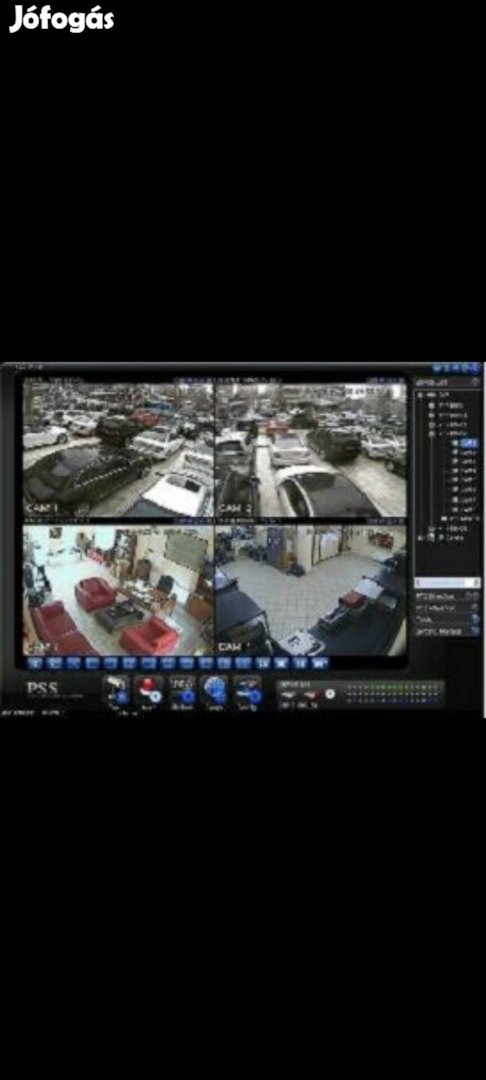 Full HD 8 kamerás biztonsági kamera rendszer Új kültéri infrás