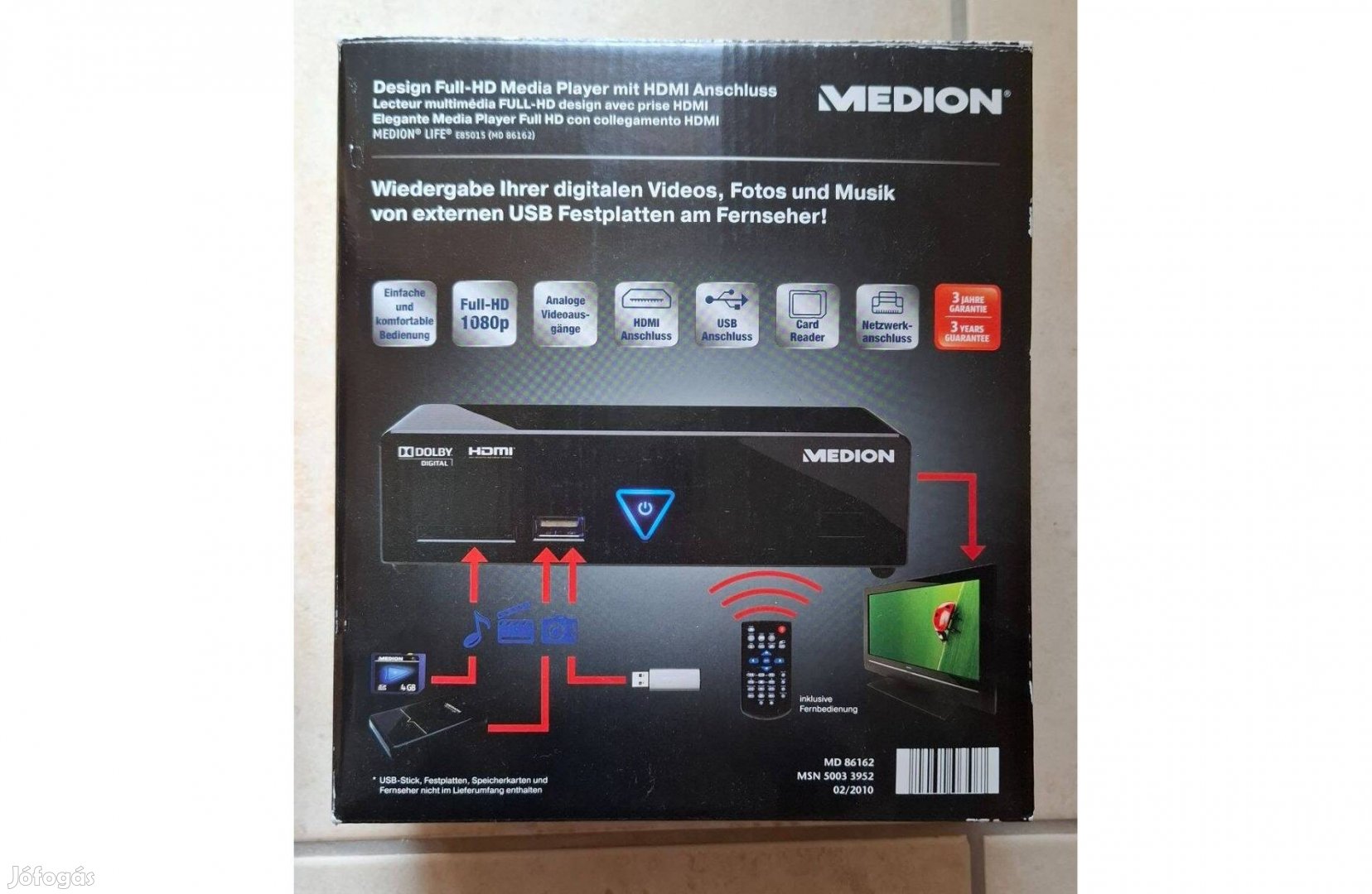 Full HD Medion MD 86162 Media Player