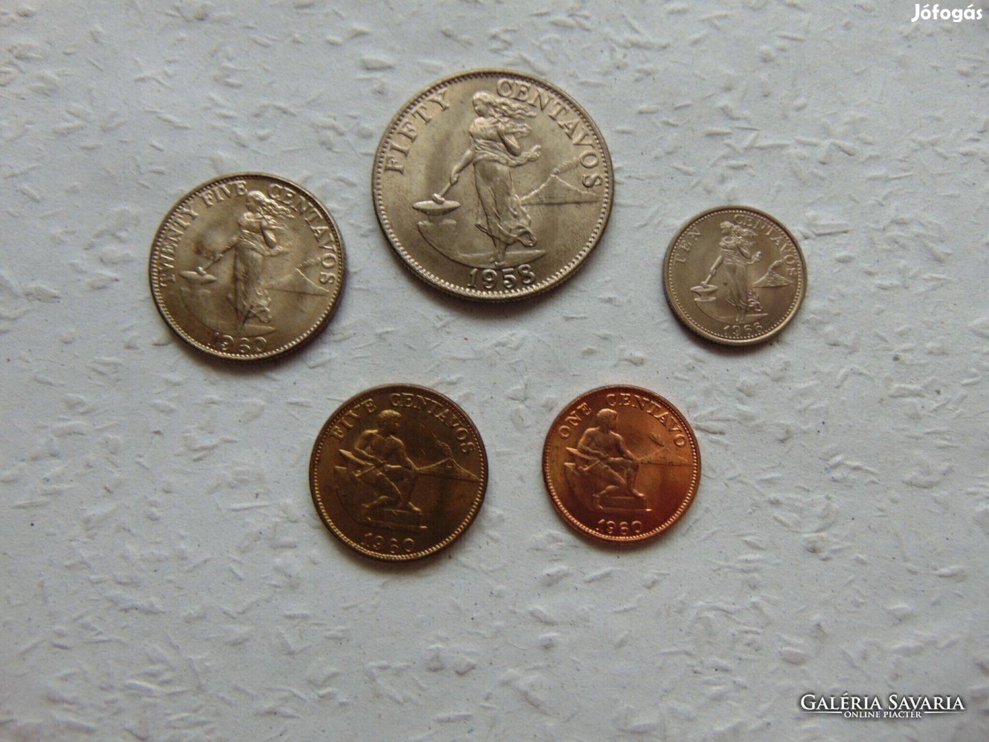 Fülöp - Szigetek 5 darab centavos érme LOT !