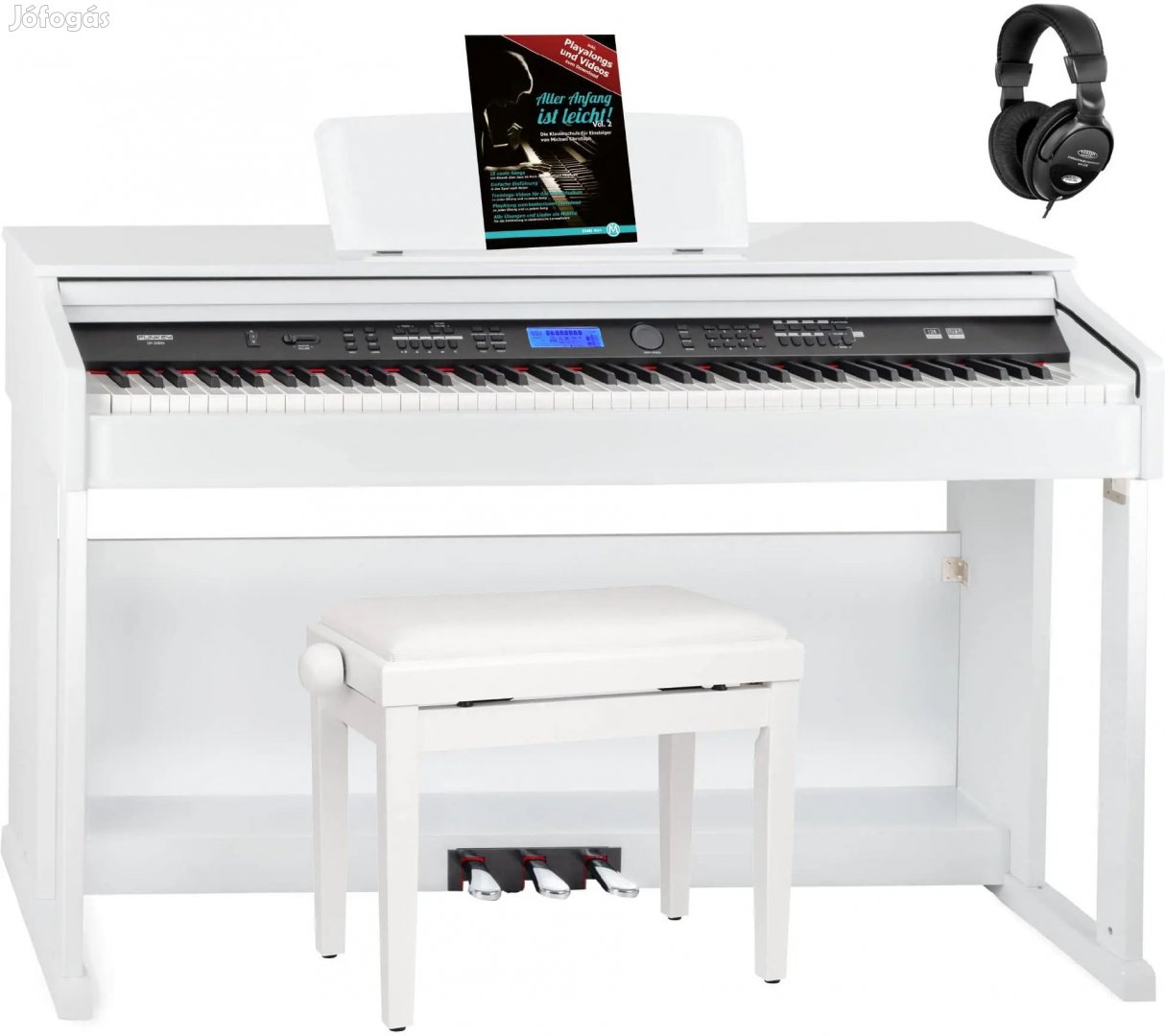 FunKey DP-2688A WH Digitális Zongora Fehér Magasfényű Készlet