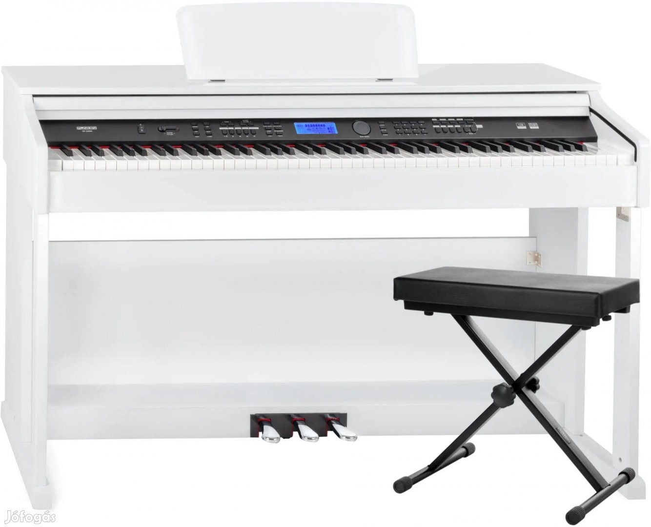 FunKey DP-2688A WH Digitális Zongora Fehér Magasfényű Pad Készlet