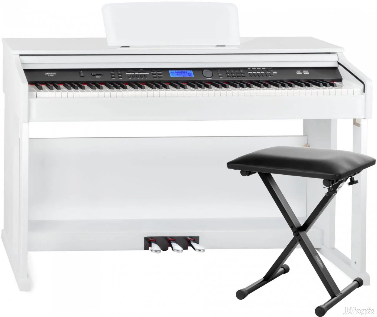 FunKey DP-2688A WH Digitális Zongora Magasfényű Fehér Economy Pad