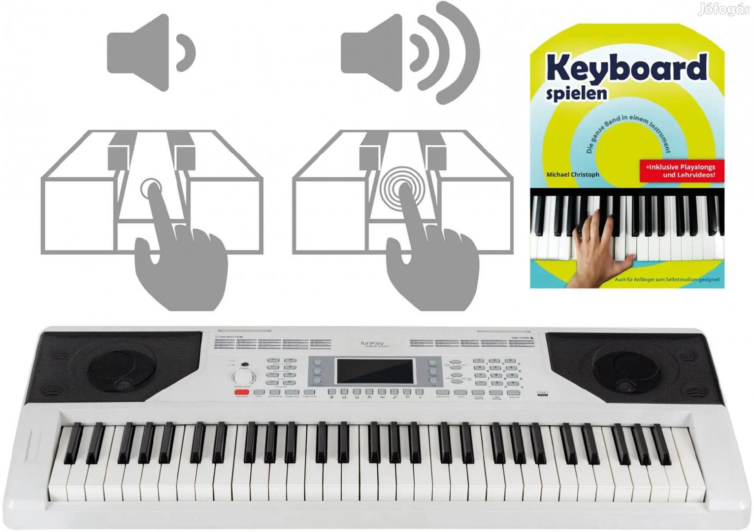 Funkey 61 Edition Touch Fehér Iskola KÉSZLET