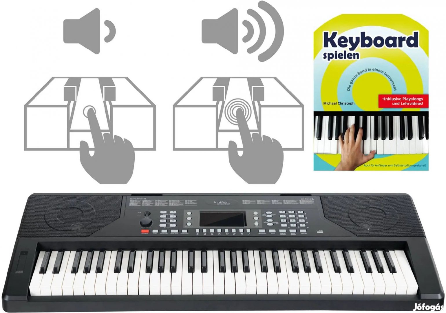 Funkey 61 Edition Touch Fekete Iskola KÉSZLET