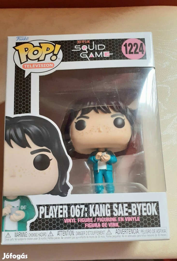 Funko Pop Squid Game Player 067 Kang Sae Bye0K, új