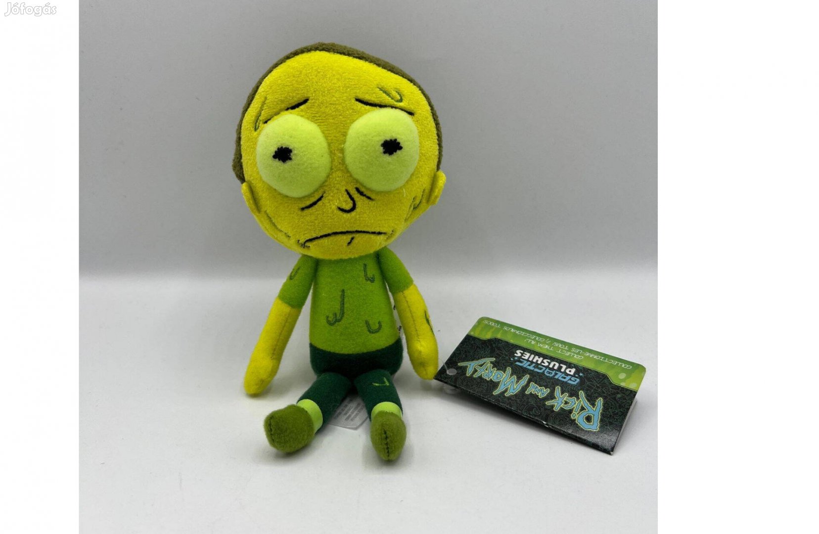 Funko Rick & Morty toxikus Morty plüssfigura, 20 cm, zöld, új
