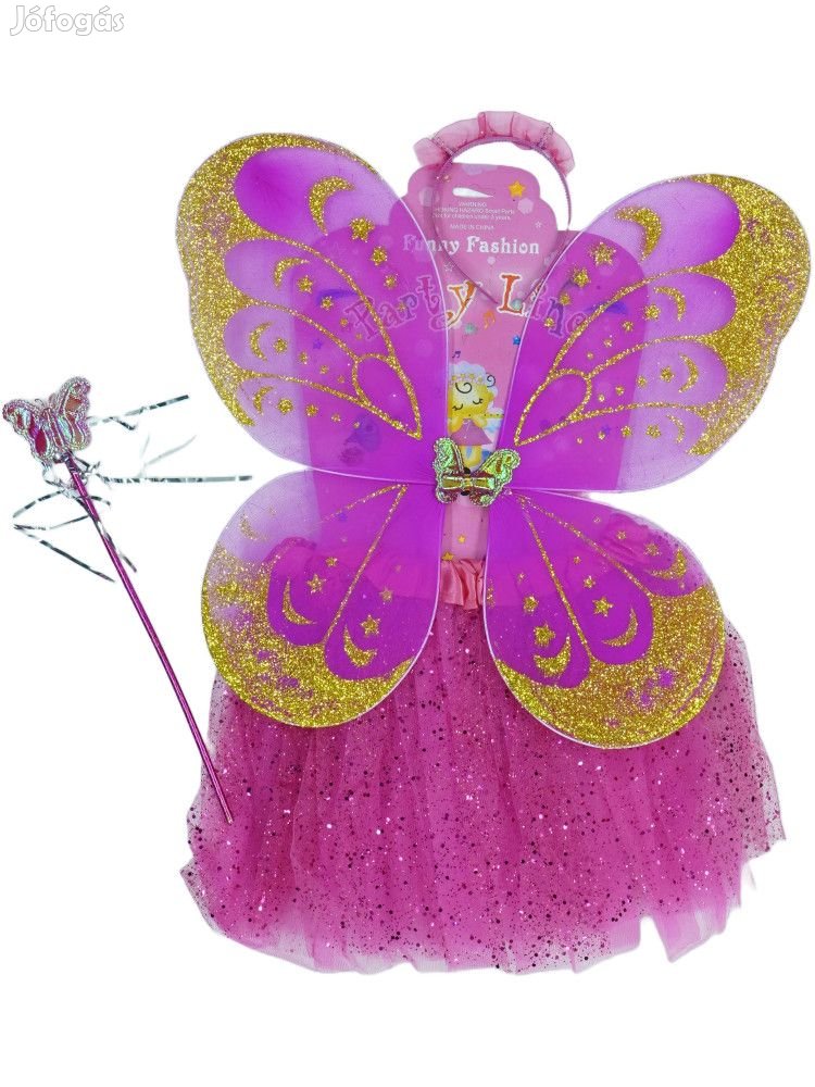 Funny Fashion Új (címkés) Lány Jelmez (Méret: 104)