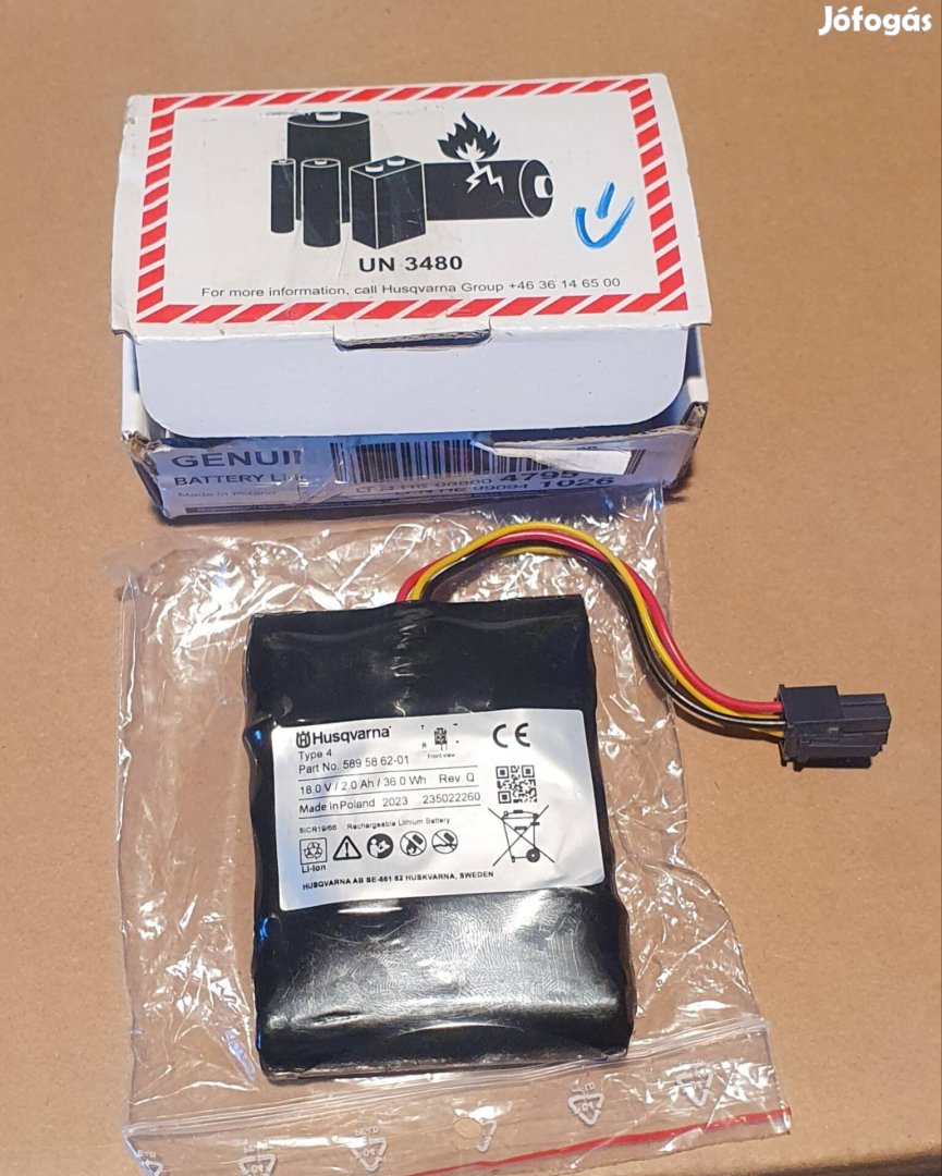 Fűnyíró Akkumulátor Husqvarnaállapota új