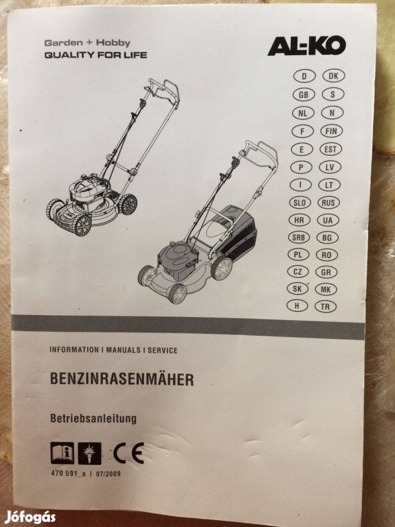 Fűnyíró Felrobot AL-KO Highline - Benzinmotoros