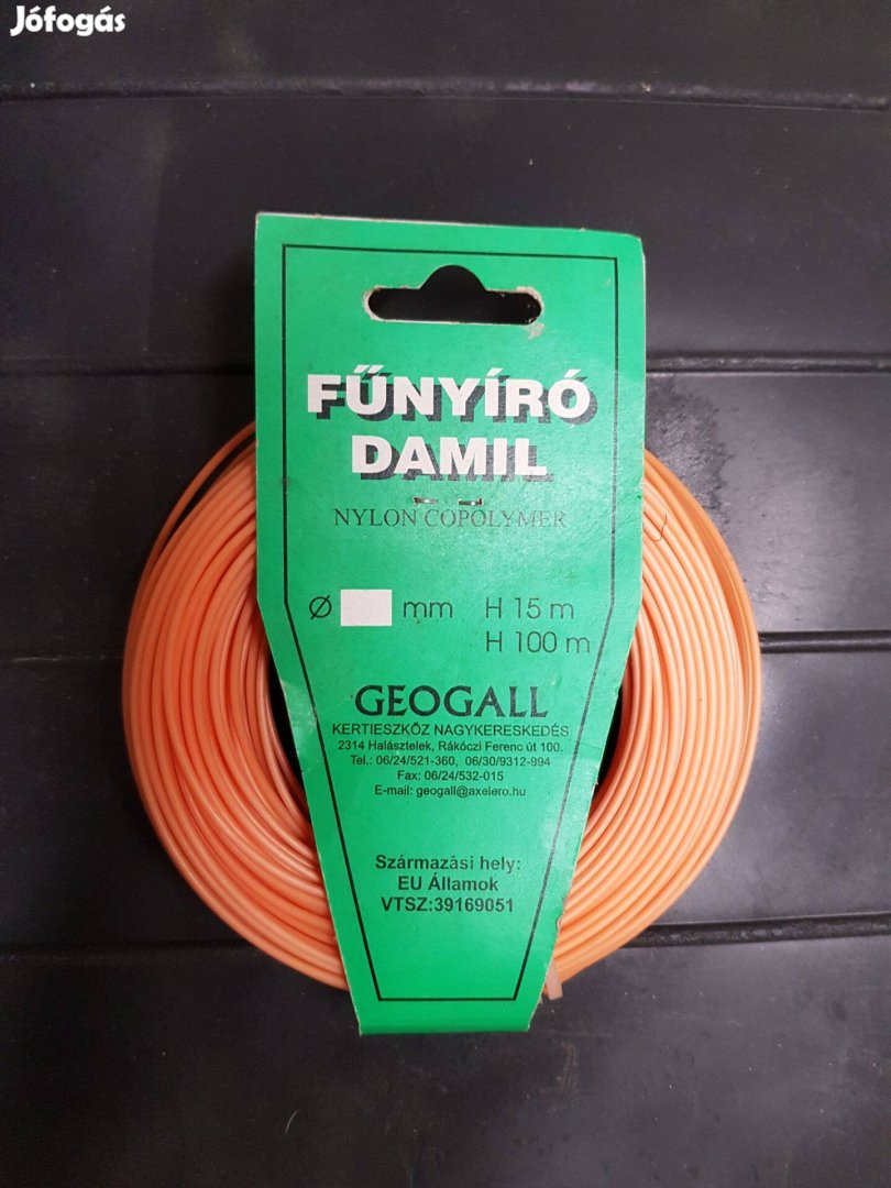 Fűnyíró damil 15 m 1.5 mm