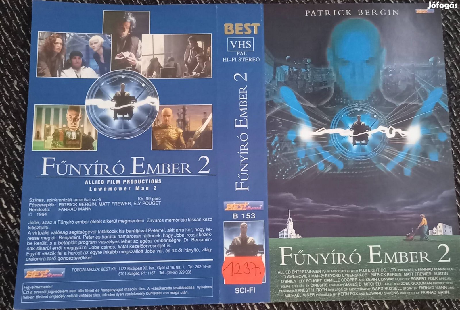 Fűnyíró ember 2.  - sci-fi vhs - Patrick Bergin