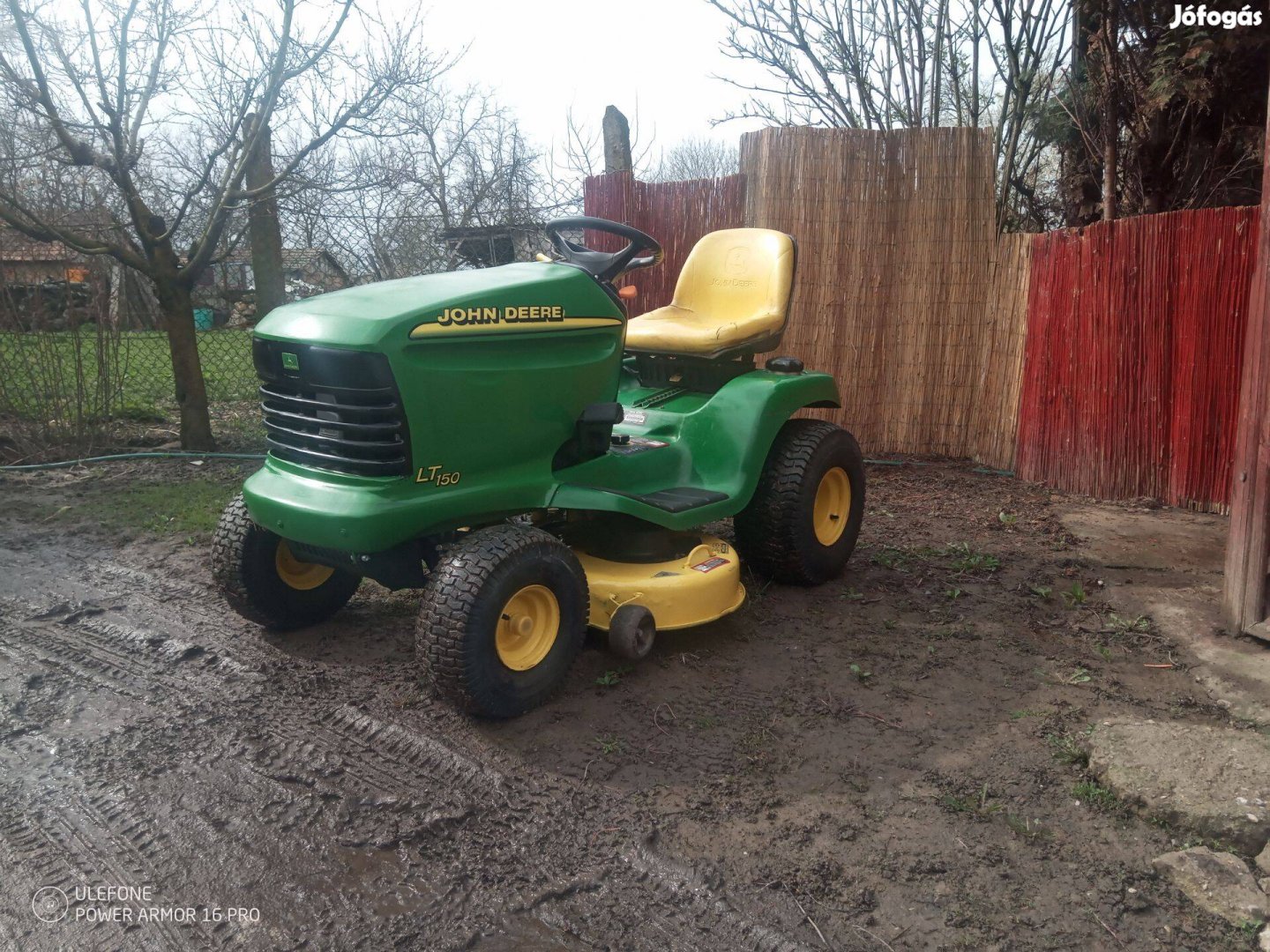 Fűnyíró traktor John Deere 317 15Le olajszivattyús/behozott/ealdó