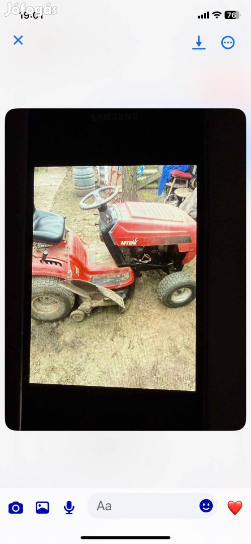 Fűnyíró traktor kis traktor