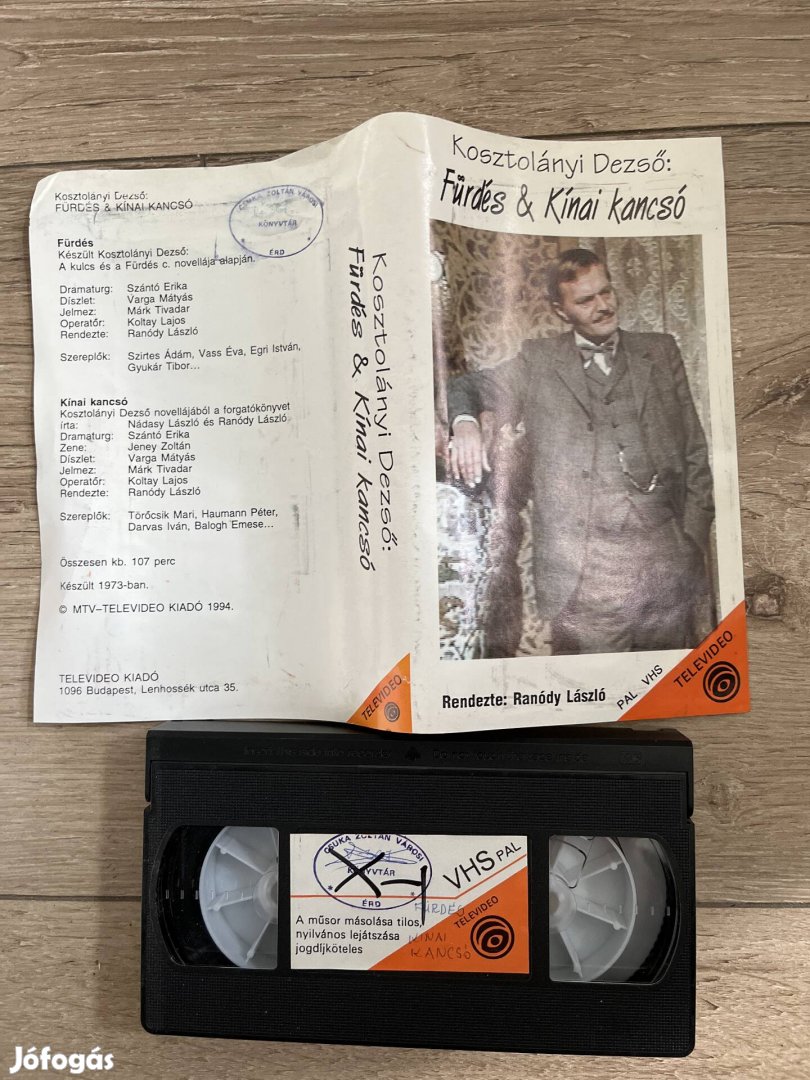 Fürdés,kínai kancsó vhs televideo