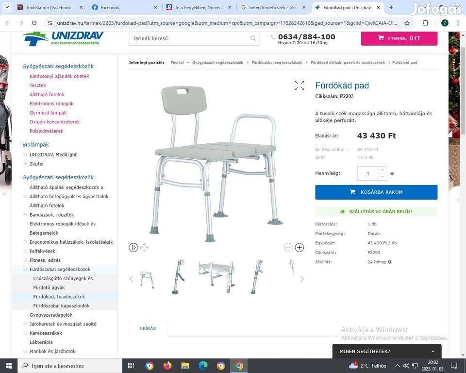 Fürdőkádpad fürdőkádra