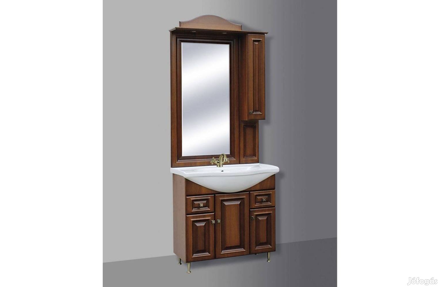 Fürdőszoba bútor, G Barokk 80, barna színben Országos szállítással is