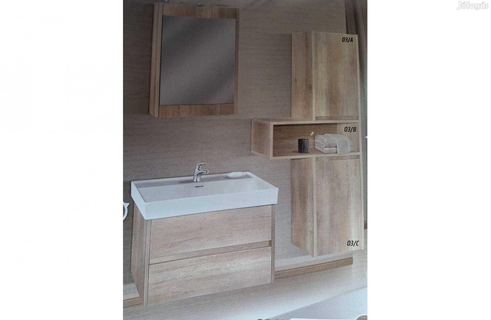 Fürdőszoba bútor, G Domino -Izisz- színben Országos szállítással is ké