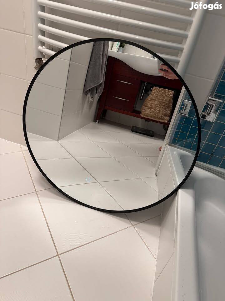 Fürdőszoba tükör LED-es,kerek - 70 cm átmérő, Állítható