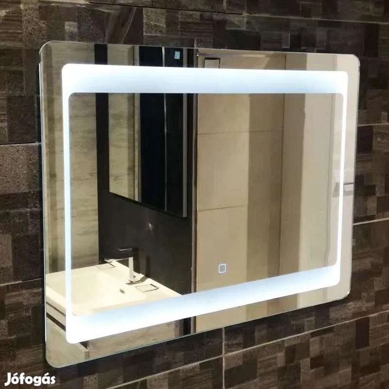 Fürdőszoba tükör LED világítással 80x60 cm