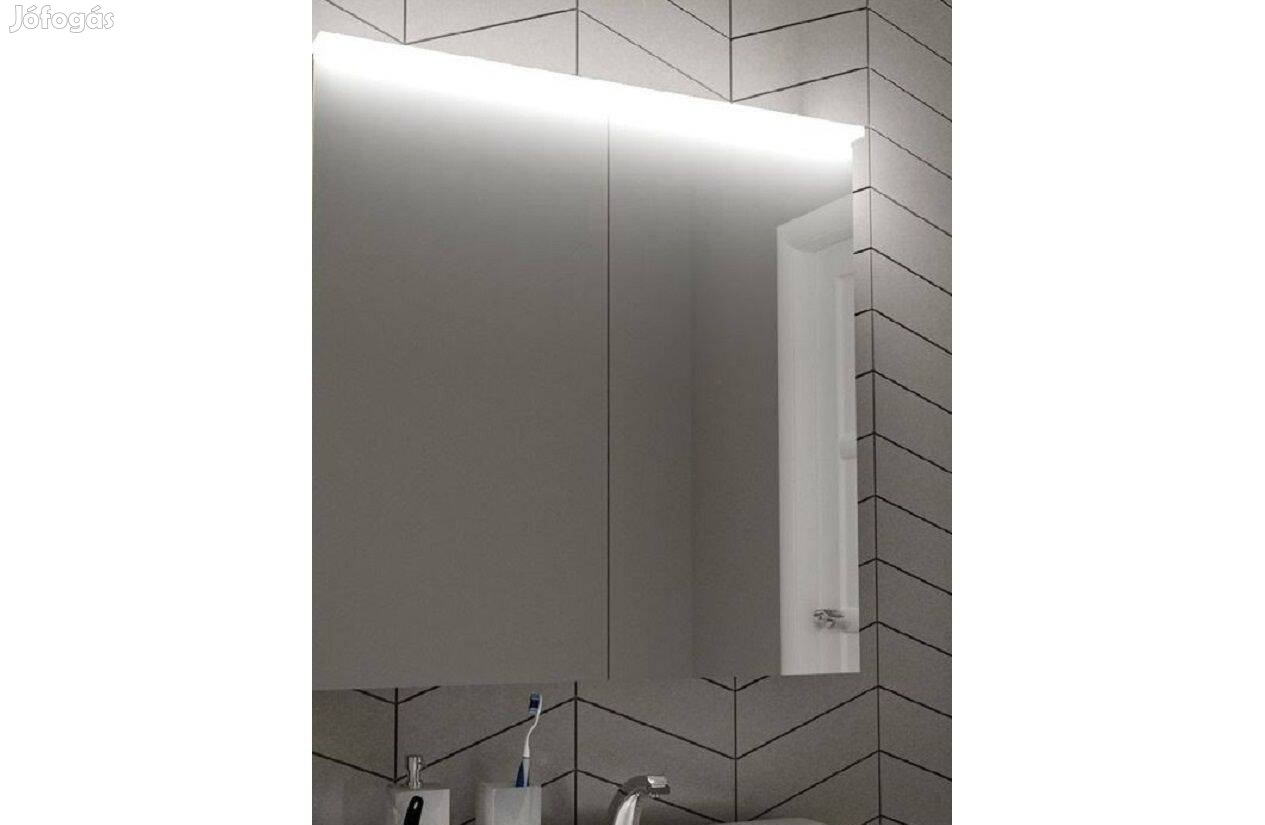 Fürdőszobai fali tükör led világítással, 60×90 cm, Új