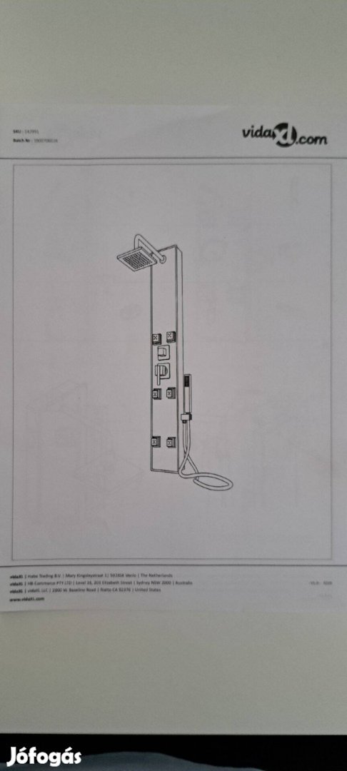 Fürdőszobai zuhanypanel