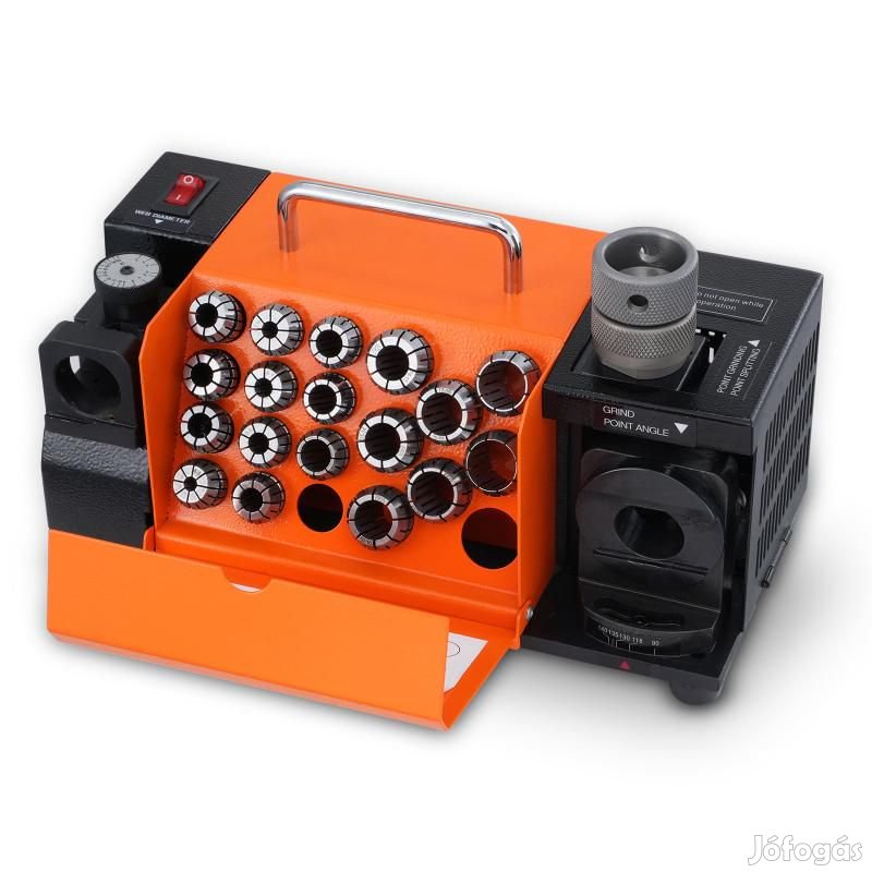 Fúró élező, 18 db szerszámbefogó patronnal (3-20mm)