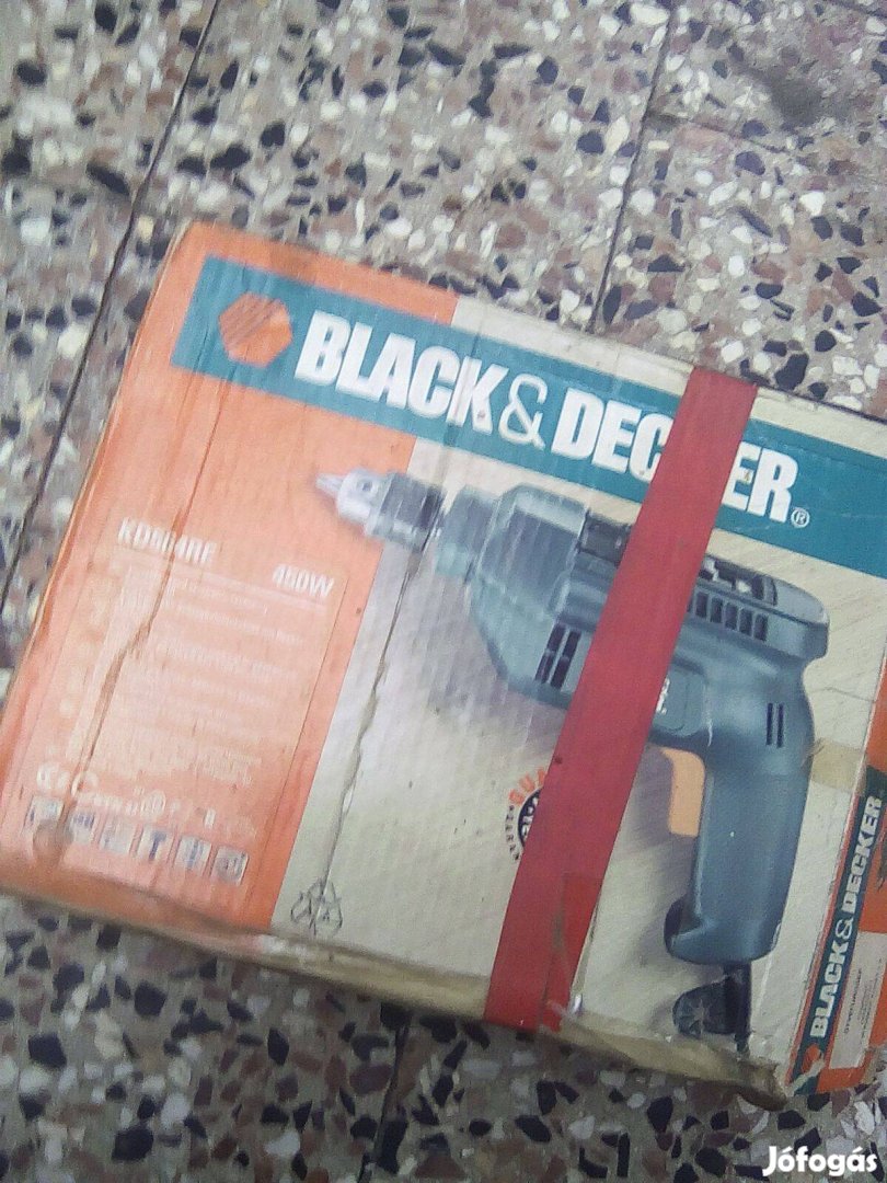 Fúrógép eladó alkatrésznek,Black&Decker,KD564RE,450W,forgórész hibás