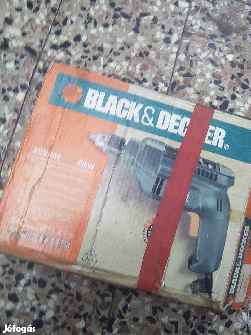 Fúrógép eladó alkatrésznek,Black&Decker,KD564RE,450W,forgórész hibás