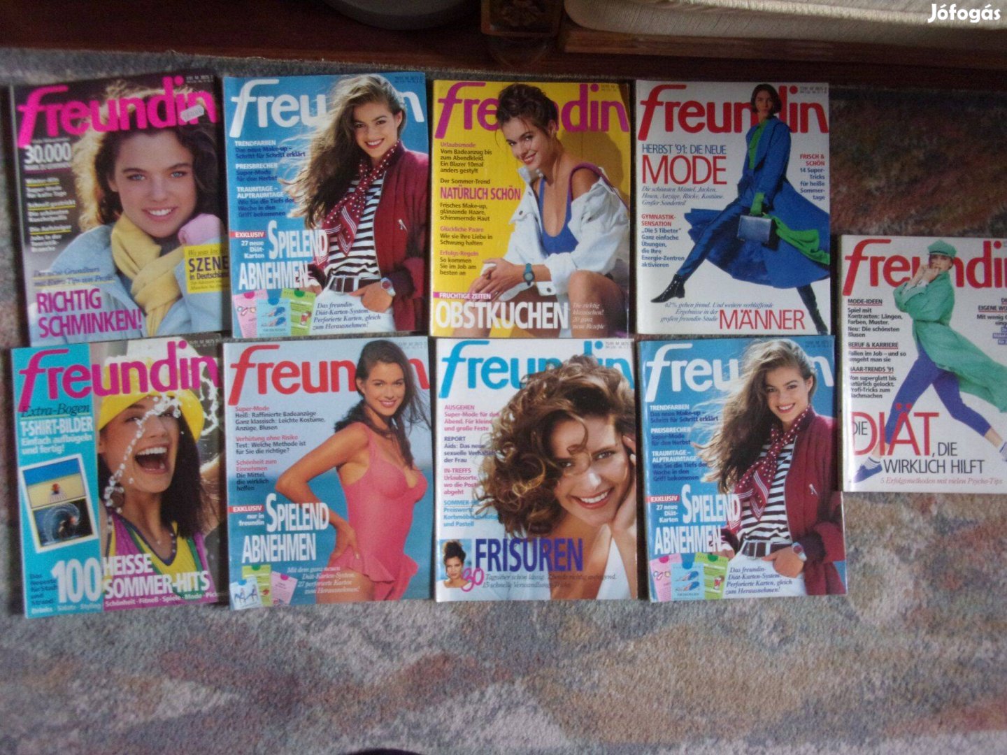 Fürsie Brigitte Journal Freundin Sokféle német retro magazinok