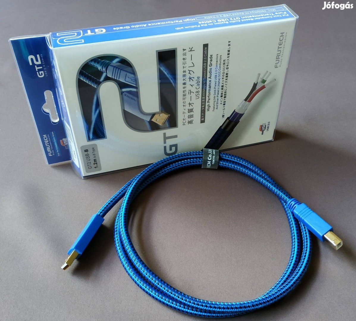 Furutech GT2 Audiophile USB A-B kábel 1,2 m eladó