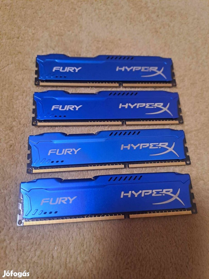 Fury Hyperx 4x4 gb 1600 MHz ddr3 memória