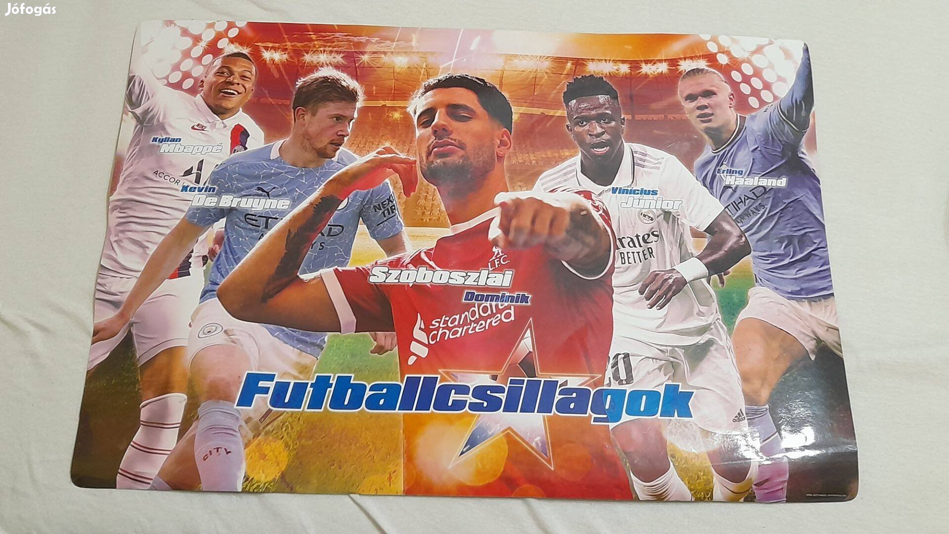 Futballcsillagok poszter és adattár (Szoboszlai)