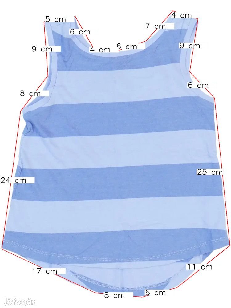 GAP Új (címkés) Lány Lányka / Női ujjatlan póló / top (Méret: 122)