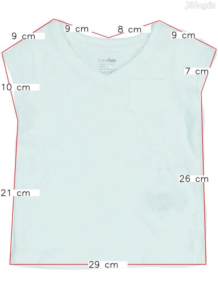 GAP Új (címkés) Lány Póló (Méret: 92)