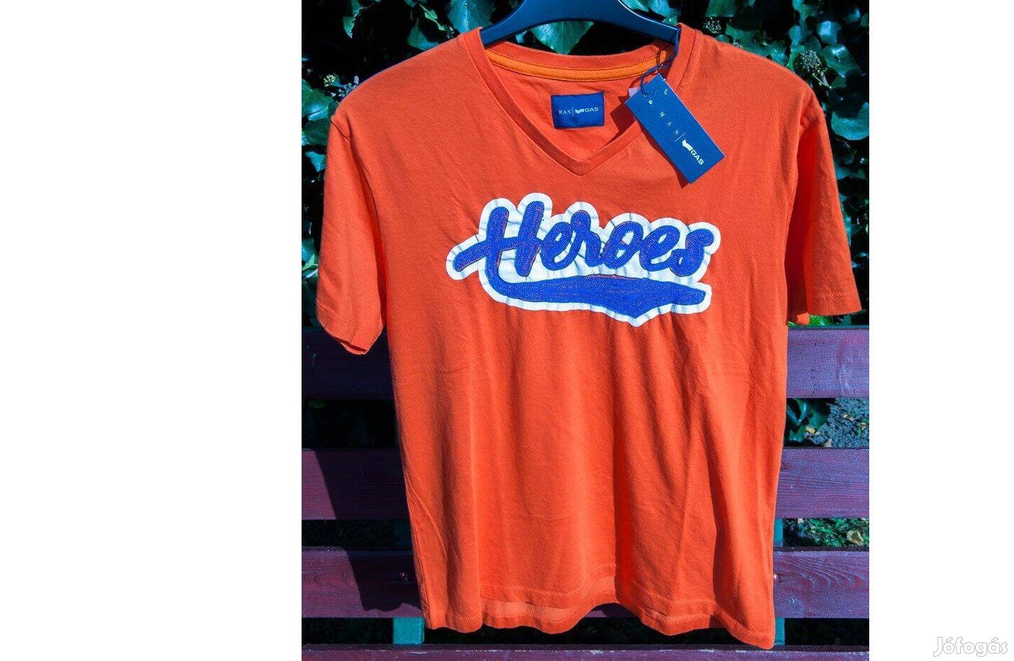 GAS Heroes eredeti, új címkés póló (L-es)