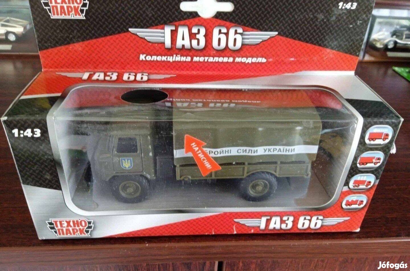 GAZ 66 "Tehno park" kisauto modell 1/43 Eladó