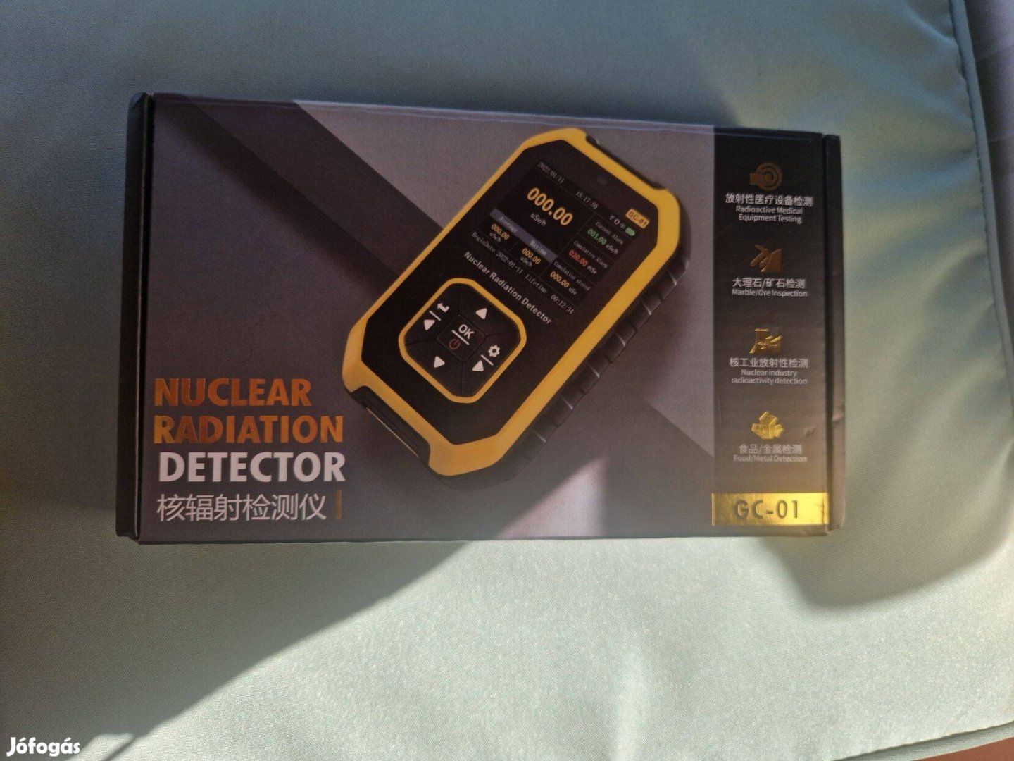 GC-01 Geiger számláló nukleáris sugárzás detektor személyi dózismérő
