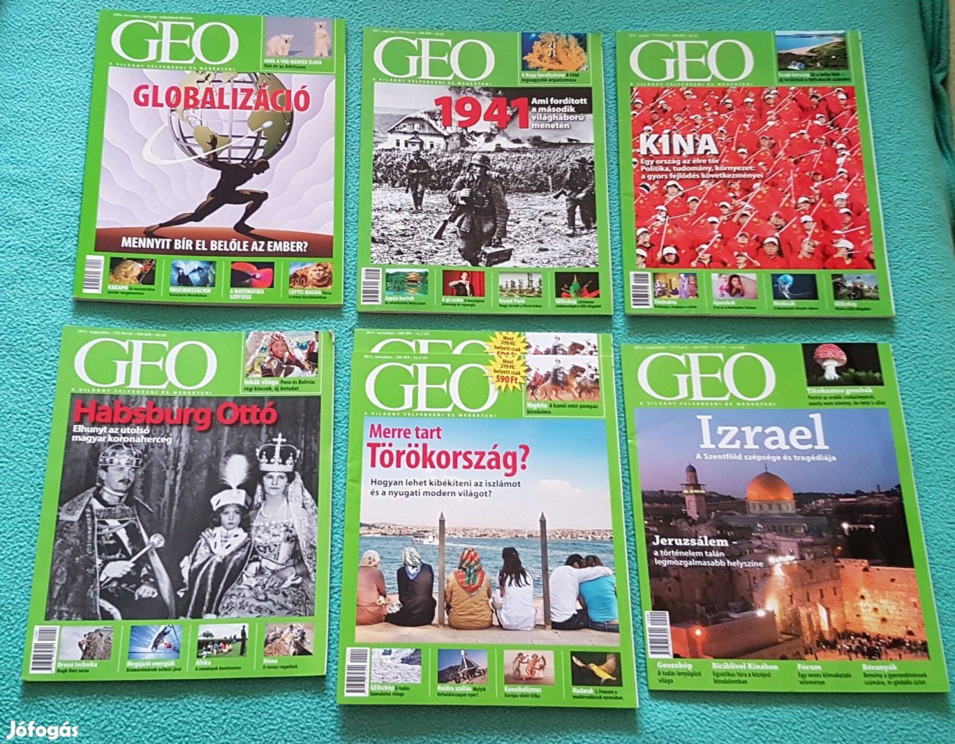 GEO magazinok (2008, 2011-2012-es számok)