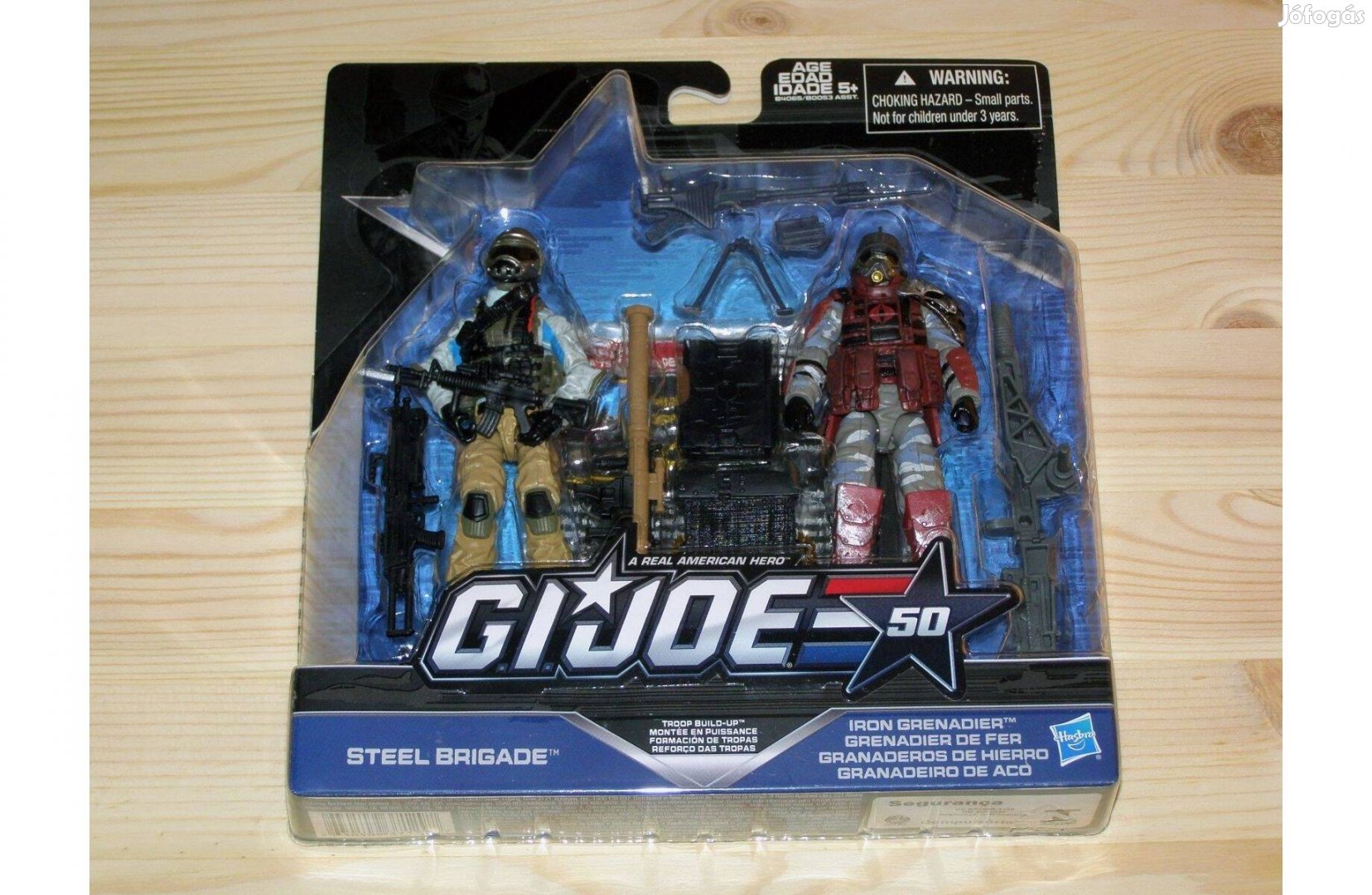 GI Joe 50th Ann. 10 cm (3.75") Steel Brigade & Iron Grenadier figura