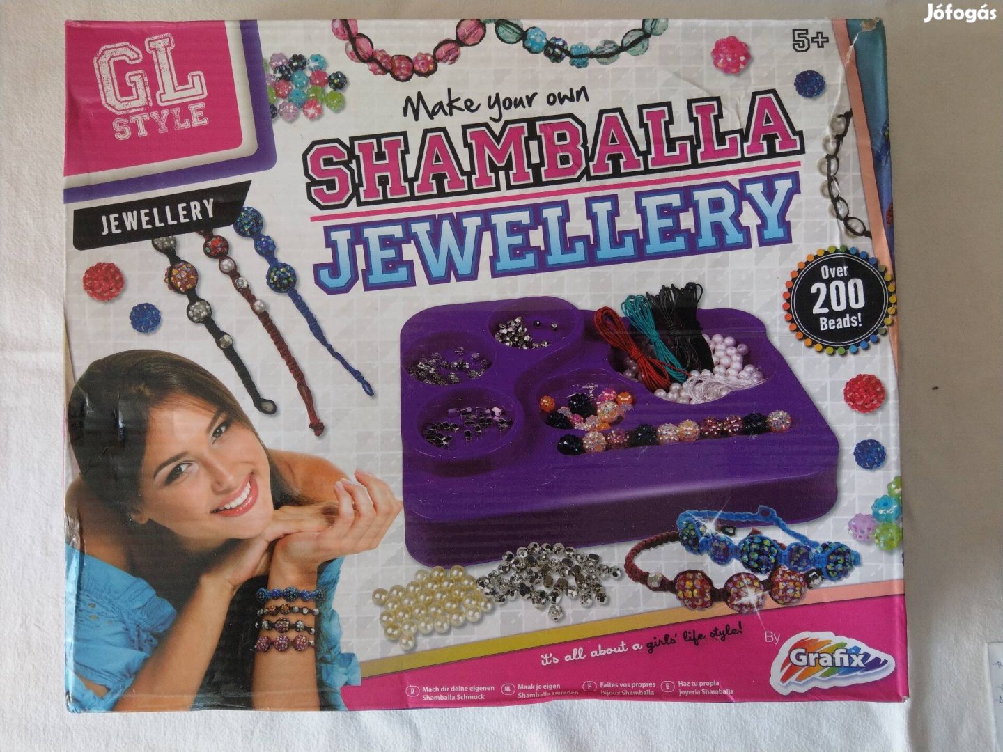 GL style jewellery - karkötő készítő shamballa gyöngyökkel