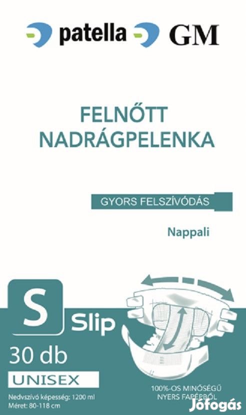 GM FELNŐTT NADRÁGPELENKA S 1200ML (SLIP) nappali 30 db