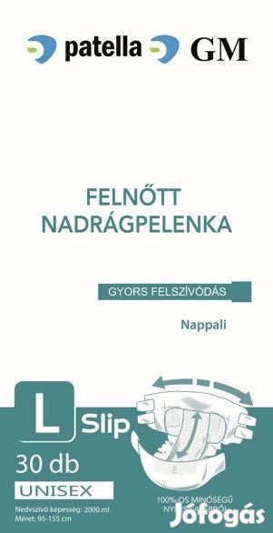 GM SLIP FELNŐTT NADRÁGPELENKA L 2000ML nappali 30 db