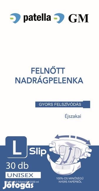 GM SLIP FELNŐTT NADRÁGPELENKA L 3500ML éjszakai 30 db
