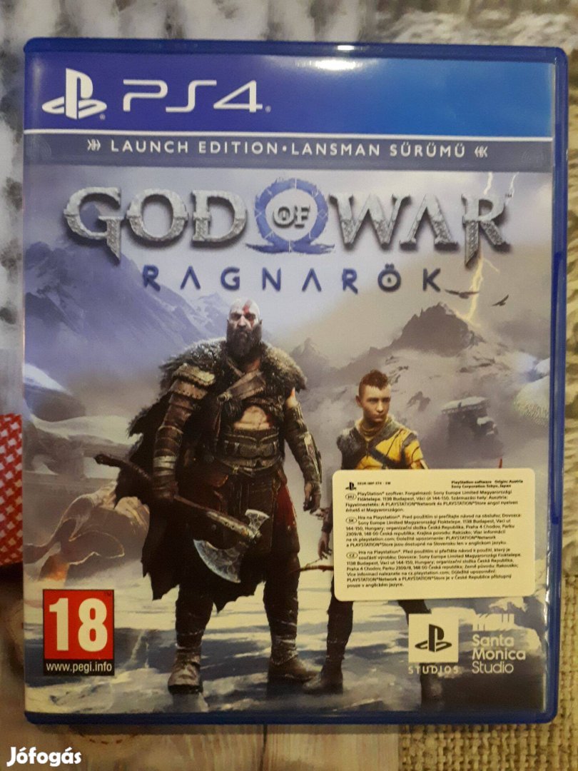 GOD OF WAR Ragnarok (magyar!) ps4-PS5 játék eladó-csere "