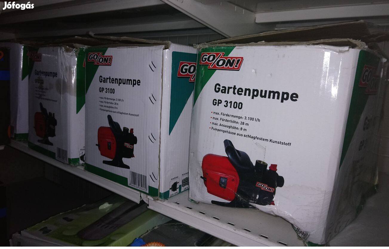 GO/ON kerti víz szivattyú locsoláshoz 3100liter/óra teljesítménnyel