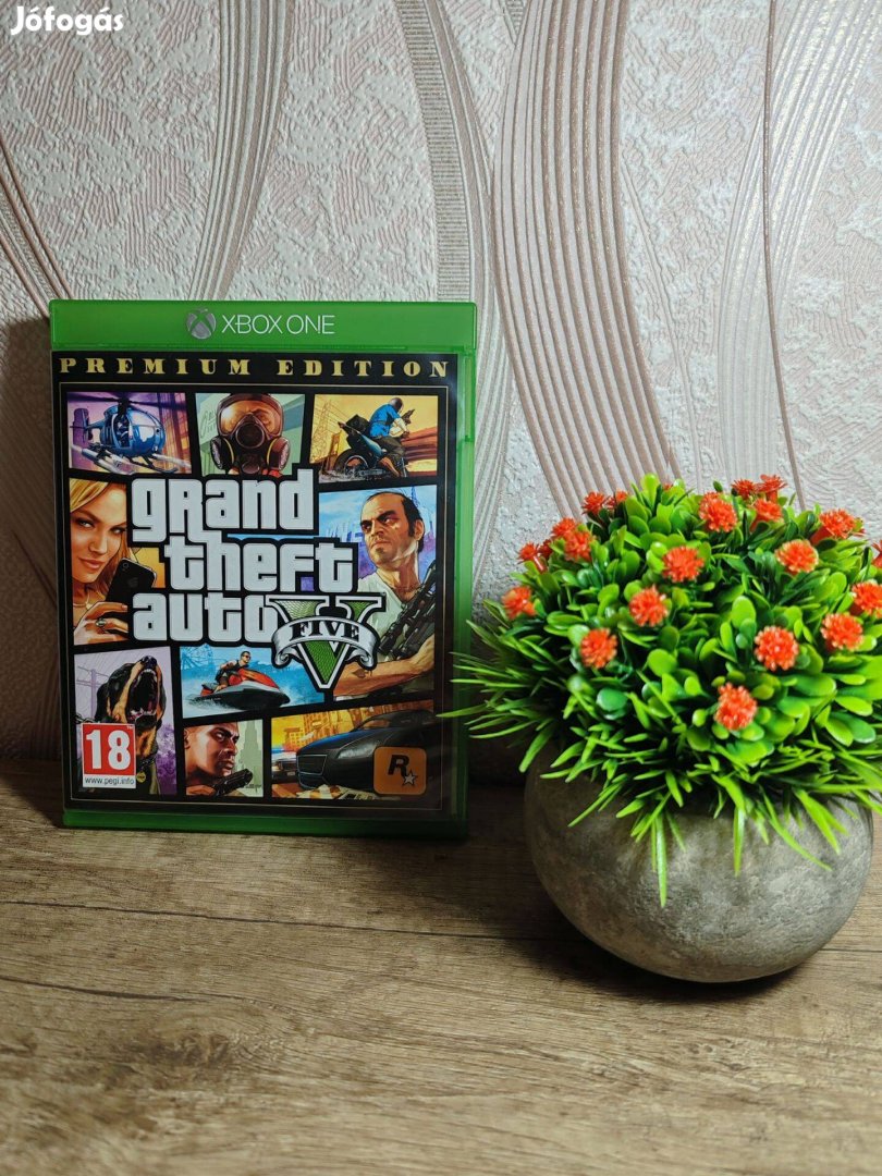 GTA 5 prémium CD játék+ térkép! Újszerű!